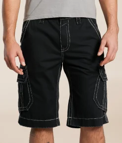 Bottoms|Shorts | Rock Revival Classic Cargo Short Black