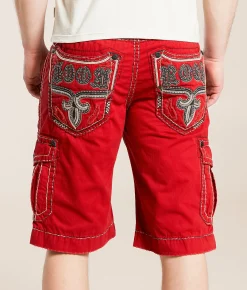 Bottoms|Shorts | Rock Revival Classic Cargo Short Red