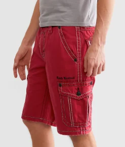 Rock Revival Classic Cargo Stretch Short Red Hot