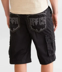 Bottoms|Shorts | Rock Revival Classic Cargo Stretch Short Black