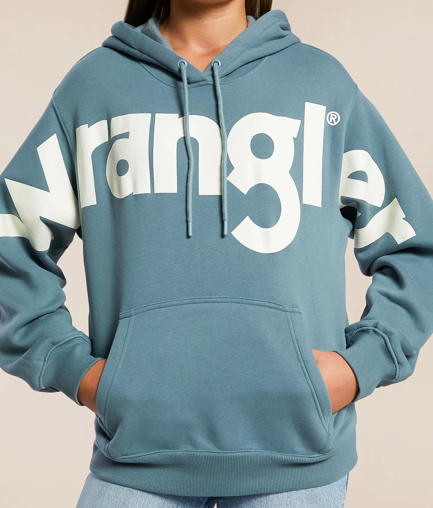 Tops | Wrangler® Classic Hooded Sweatshirt Blue
