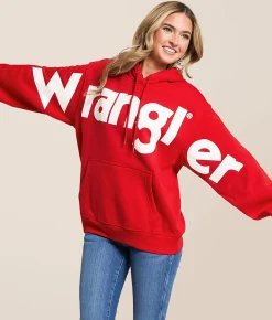 Wrangler® Classic Hooded Sweatshirt Red Online