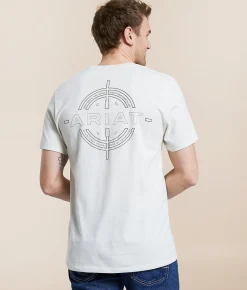 Graphic T-Shirts | Ariat Classic Reticle T-Shirt Silver Birch