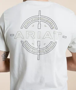 Graphic T-Shirts | Ariat Classic Reticle T-Shirt Silver Birch