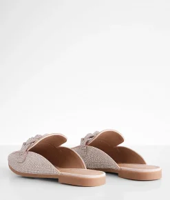 Shoes | Madden Girl Classic Rhinestone Mule Shoe Silver Multi