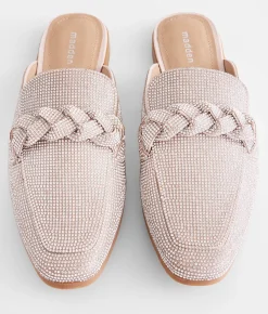 Shoes | Madden Girl Classic Rhinestone Mule Shoe Silver Multi