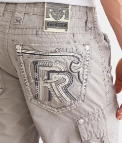 Rock Revival Classic Ripstop Cargo Short Grey