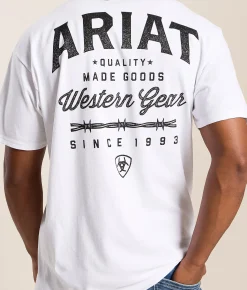 Tops|Graphic T-Shirts | Ariat Classic Tomb Arch T-Shirt White