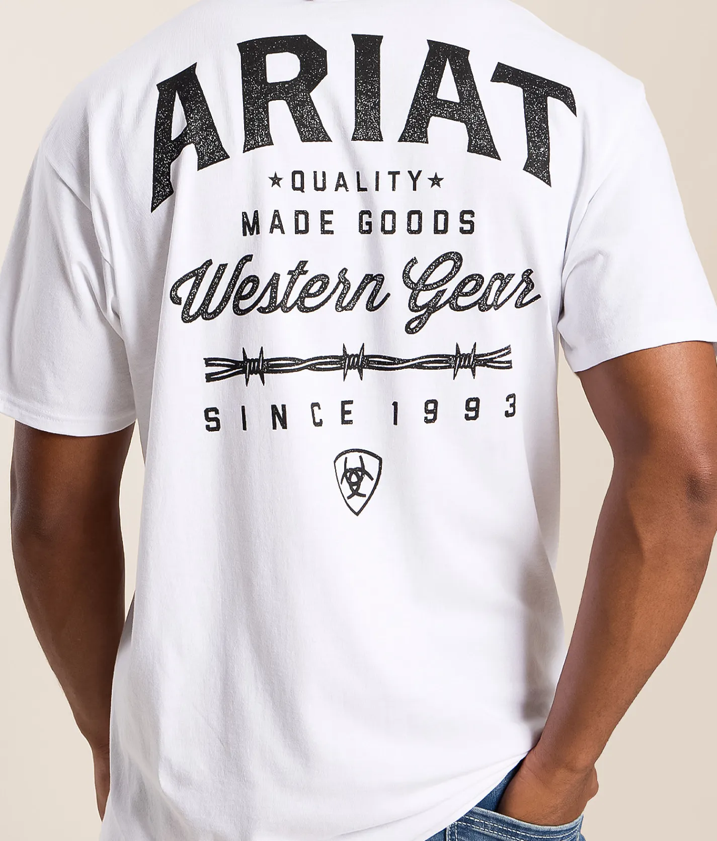 Tops|Graphic T-Shirts | Ariat Classic Tomb Arch T-Shirt White