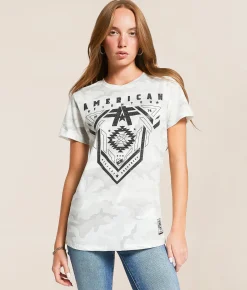Tops | American Fighter Clay Springs T-Shirt White Camo