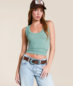 Tops | Free People Clean Slate Tank Top Hawaiian Blue