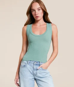 Tops | Free People Clean Slate Tank Top Hawaiian Blue
