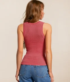 Tops | Free People Clean Slate Tank Top Dark Wine