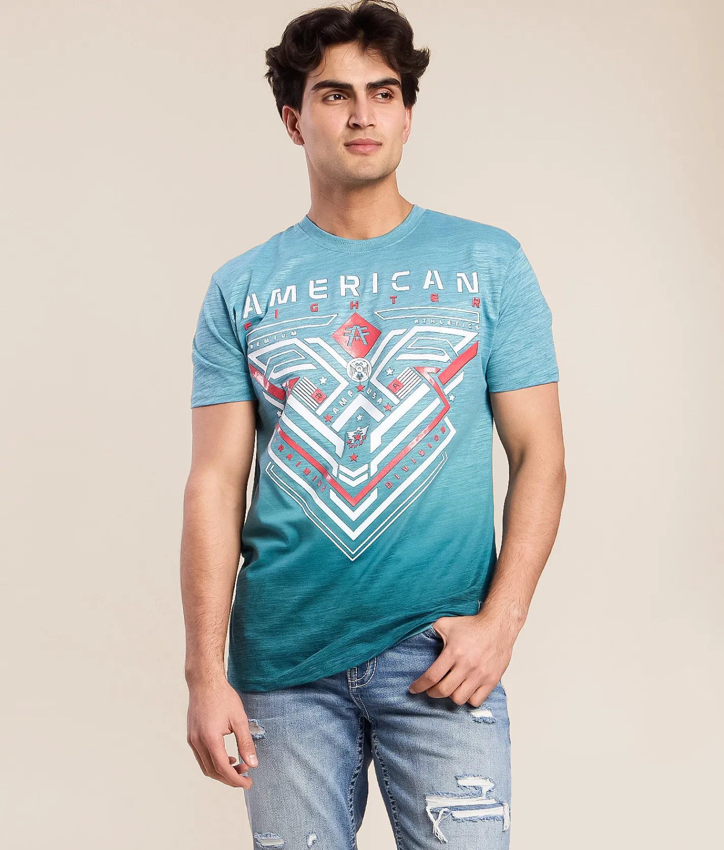 American Fighter Clear View T-Shirt Coastal Shade Colonial Bl Outlet