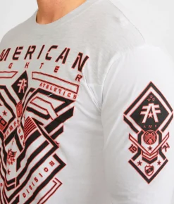 American Fighter Clearview T-Shirt White Heather Bleach Clearance