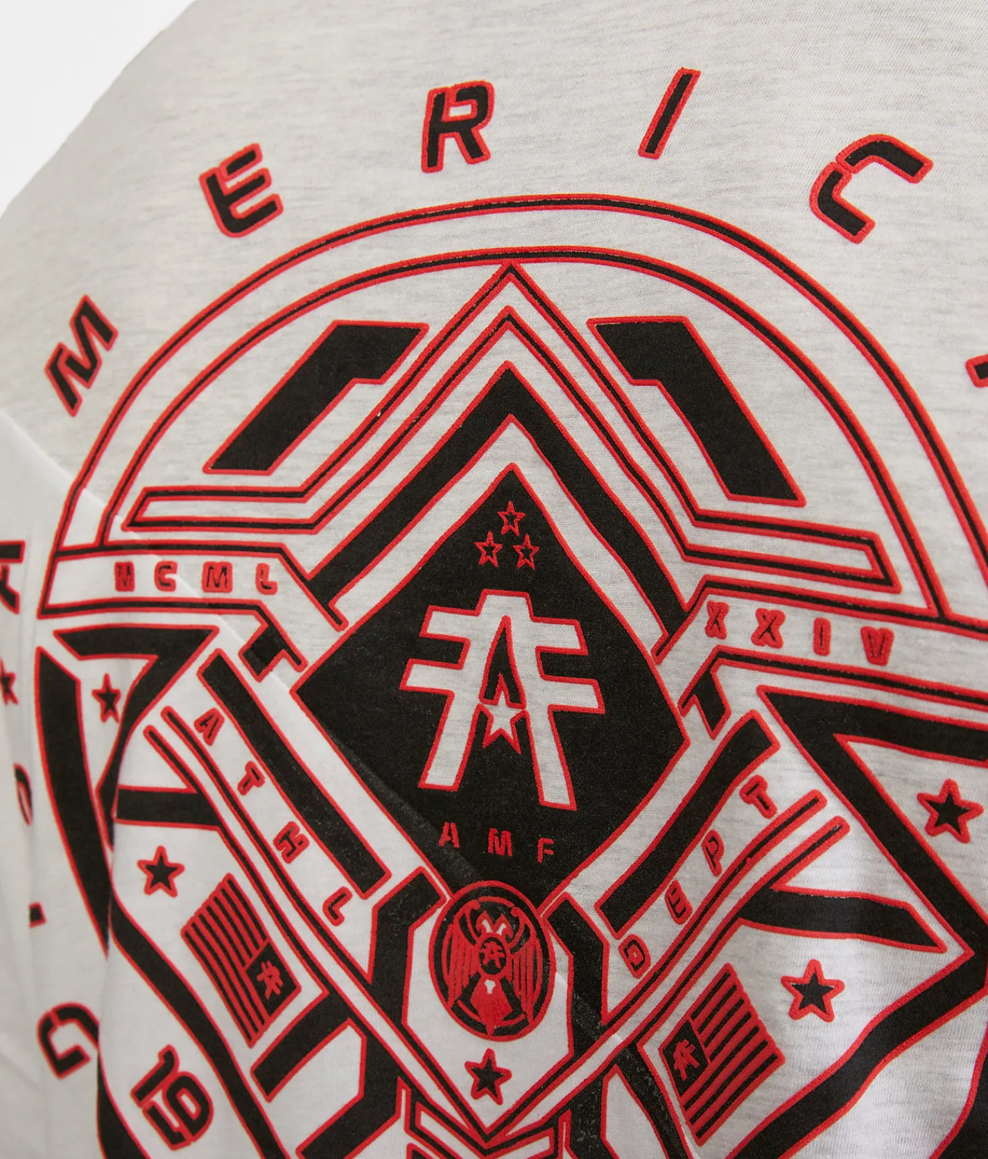 American Fighter Clearview T-Shirt White Heather Bleach Clearance