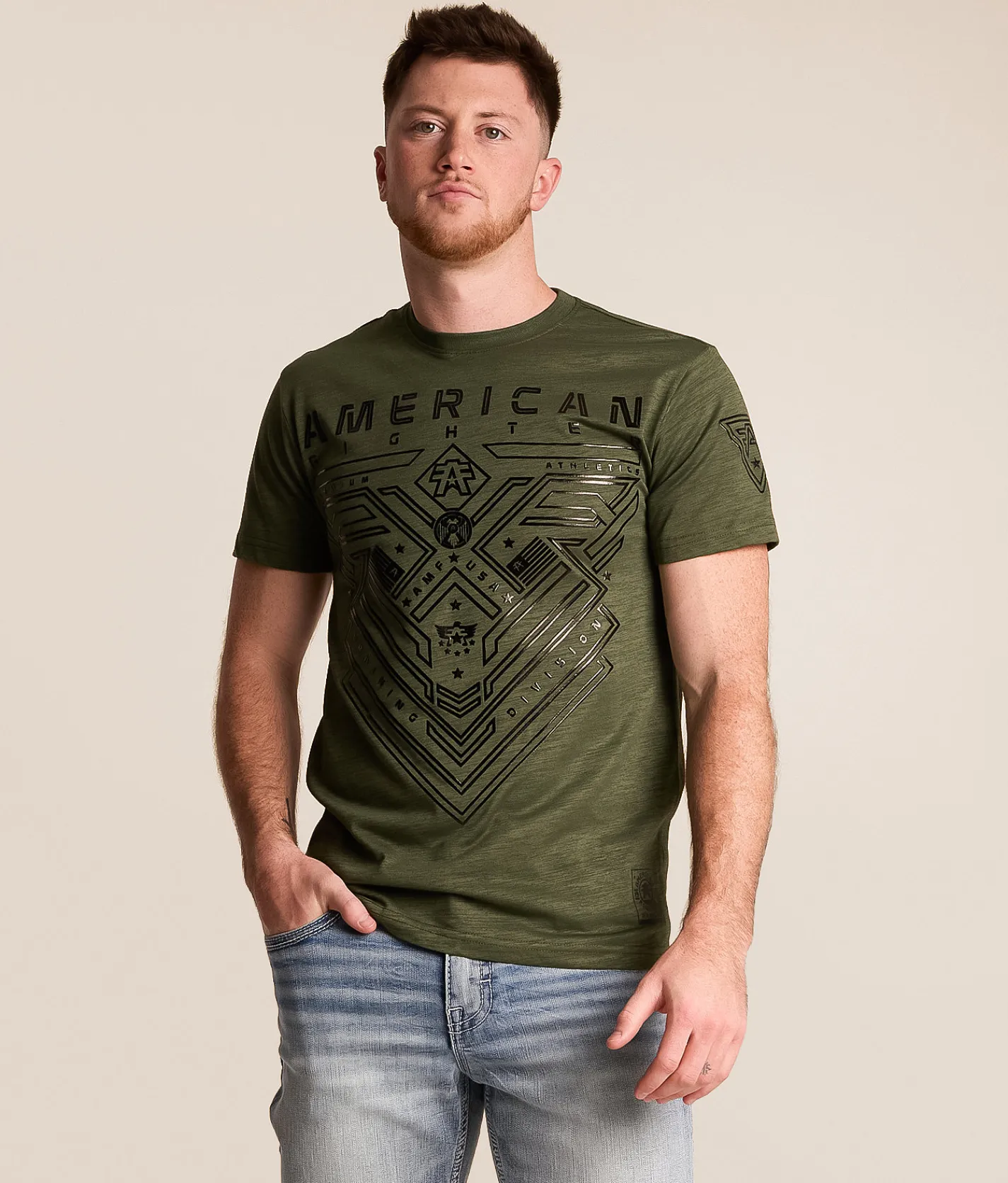 Tops|Graphic T-Shirts | American Fighter Clearview T-Shirt Thyme Kombu Green