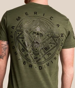 Tops|Graphic T-Shirts | American Fighter Clearview T-Shirt Thyme Kombu Green