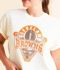 Tops | Junkfood Cleveland Cropped T-Shirt Browns