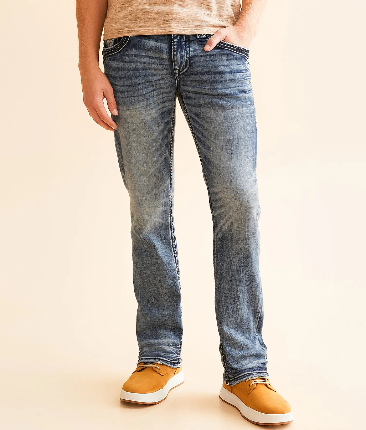Rock Revival Clifford Straight Stretch Jean Clifford J202 Hot