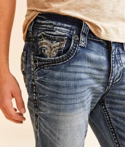 Rock Revival Clifford Straight Stretch Jean Clifford J202 Hot