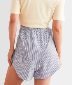 Bottoms|Shorts | Free People Cloud Nine Boxer Short Navy Stripe