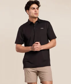 Tops | Caddie Cloud Performance Polo Black