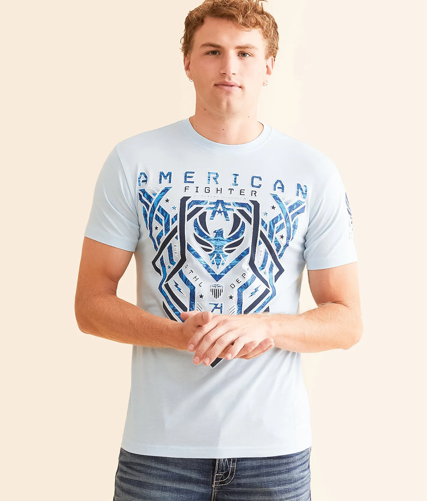Graphic T-Shirts | American Fighter Cloverport T-Shirt Ice Melt Nantucket Breeze
