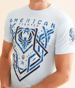 Graphic T-Shirts | American Fighter Cloverport T-Shirt Ice Melt Nantucket Breeze