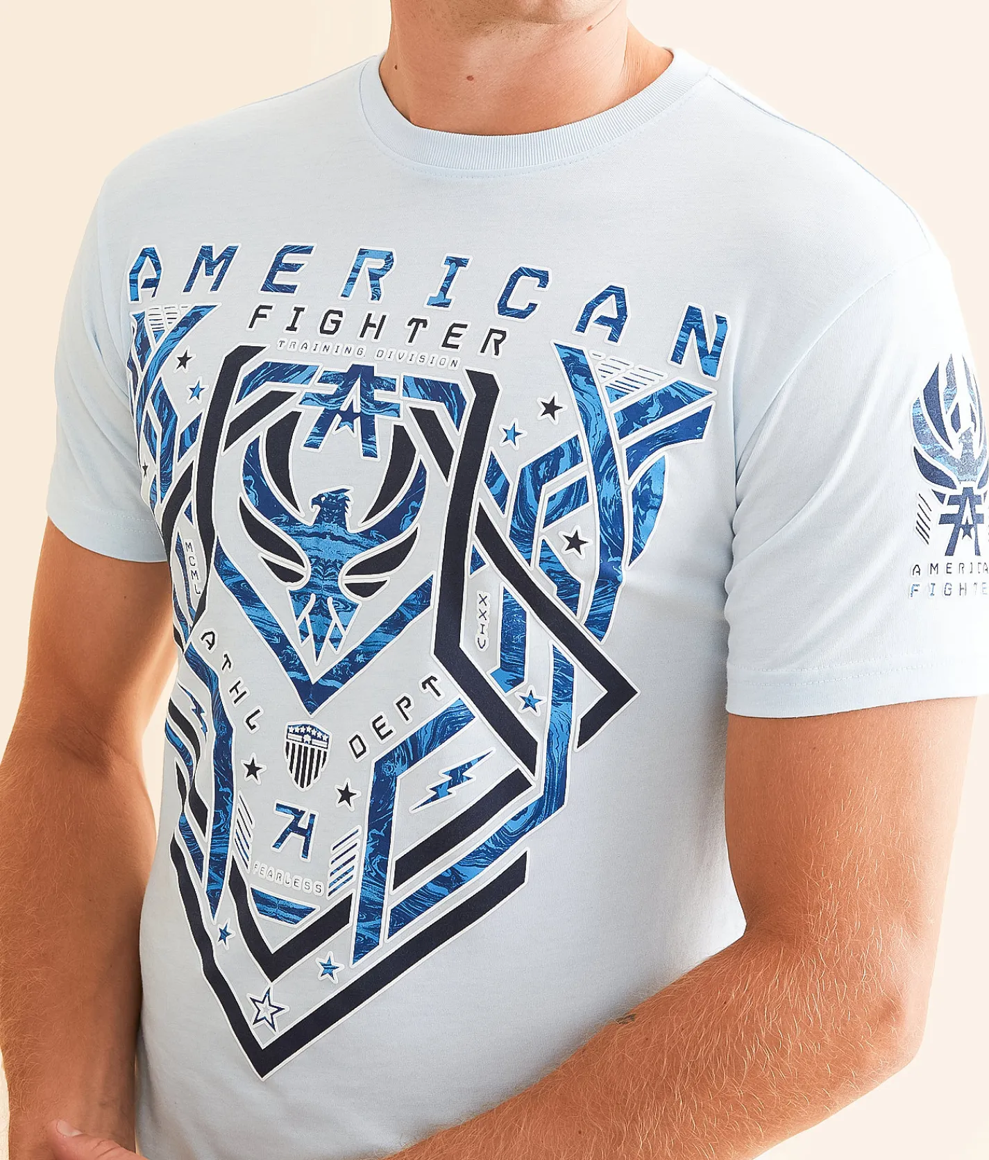 Graphic T-Shirts | American Fighter Cloverport T-Shirt Ice Melt Nantucket Breeze