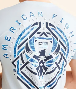 Graphic T-Shirts | American Fighter Cloverport T-Shirt Ice Melt Nantucket Breeze