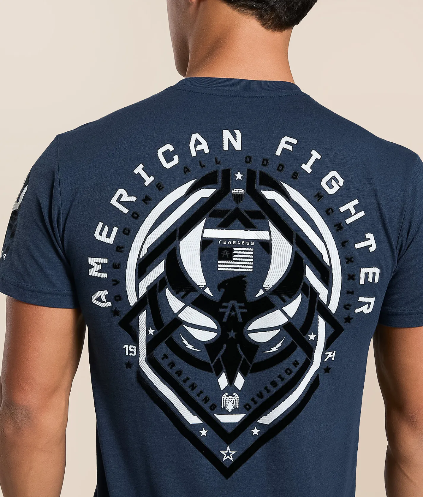 Tops|Graphic T-Shirts | American Fighter Cloverport T-Shirt Sailor Blue