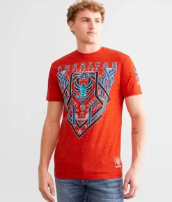 Graphic T-Shirts | American Fighter Cloverport T-Shirt Fiery Red Tangerine Tango