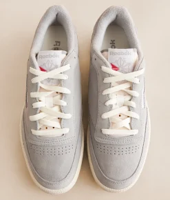 Activewear|Shoes | Reebok® Club C 85 Leather Sneaker Grey 2 Chalk