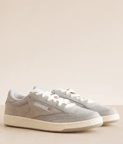 Activewear|Shoes | Reebok® Club C 85 Leather Sneaker Grey 2 Chalk