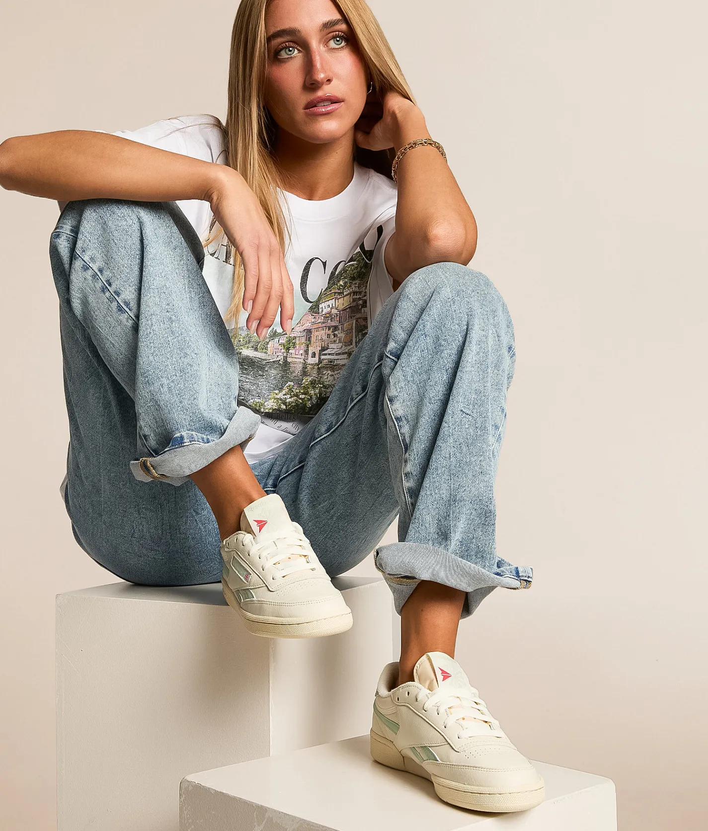 Shoes | Reebok® Club C Revenge Vintage Leather Sneaker Chalk Green White