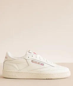 Reebok® Club C 85 Vintage Leather Sneaker Chalk Chalk Rosegold Outlet
