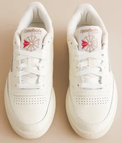 Reebok® Club C 85 Vintage Leather Sneaker Chalk Chalk Rosegold Outlet