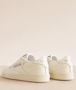 Reebok® Club C 85 Vintage Leather Sneaker Chalk Chalk Rosegold Outlet