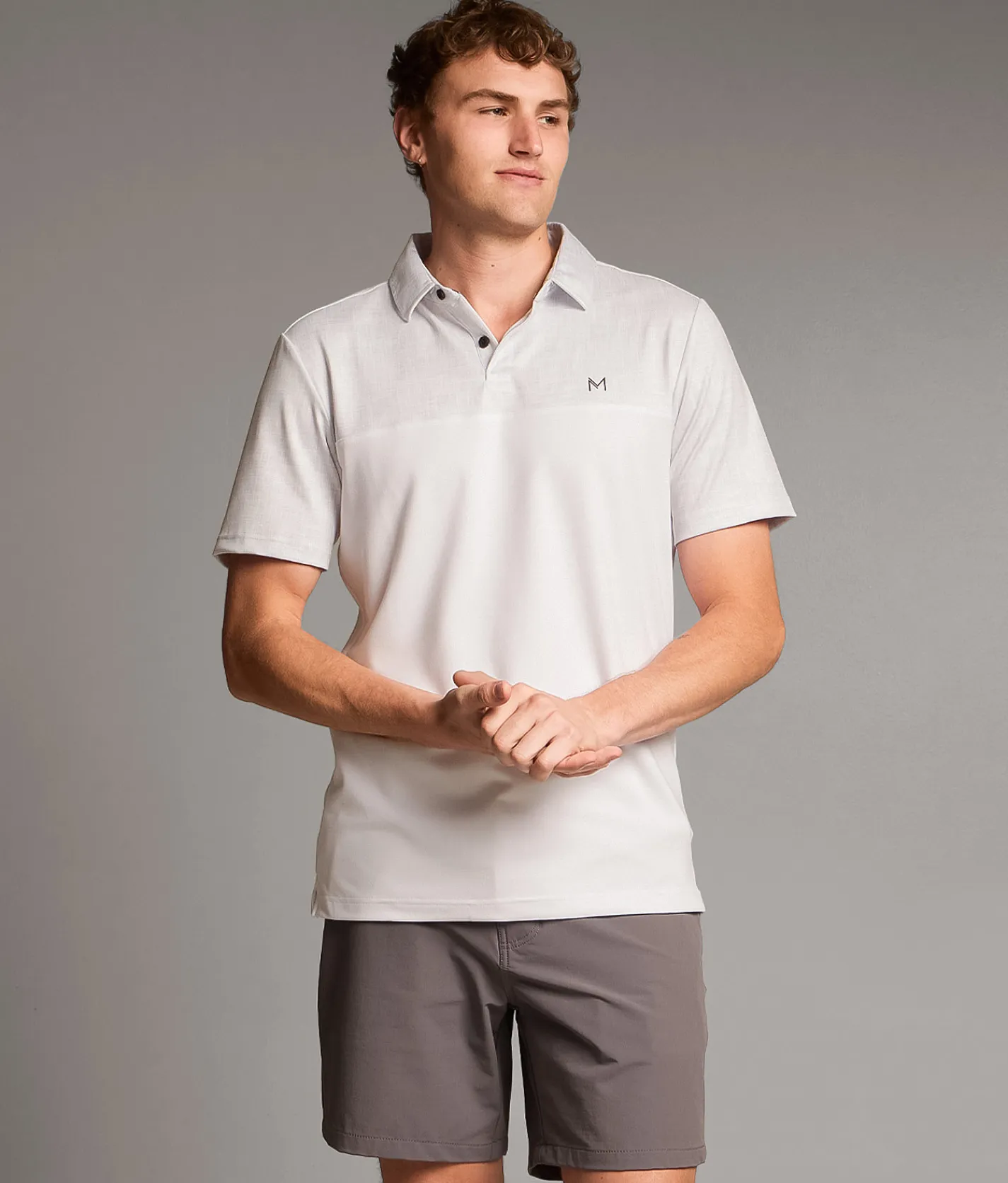 Maven Co-op Club Performance Polo Light Grey Clearance