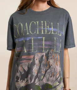 Tops | PHILCOS Coachella Valley Oversized T-Shirt Grey