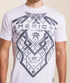 Tops|Graphic T-Shirts | American Fighter Coalwood T-Shirt Lavender Fog