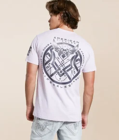 Tops|Graphic T-Shirts | American Fighter Coalwood T-Shirt Lavender Fog