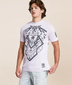 Tops|Graphic T-Shirts | American Fighter Coalwood T-Shirt Lavender Fog