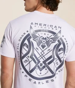 Tops|Graphic T-Shirts | American Fighter Coalwood T-Shirt Lavender Fog