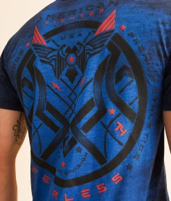 Graphic T-Shirts | American Fighter Coalwood T-Shirt Palace Blue Limoges