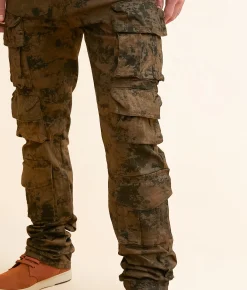 Bottoms|Jeans | Smoke Rise® Coated Straight Cargo Stretch Jean Hawthorne