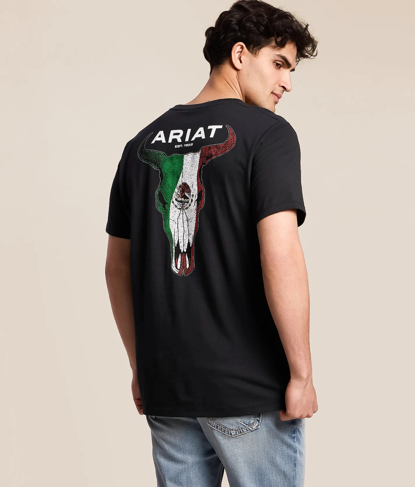 Ariat Coat Of Arms Skulls T-Shirt Black Outlet