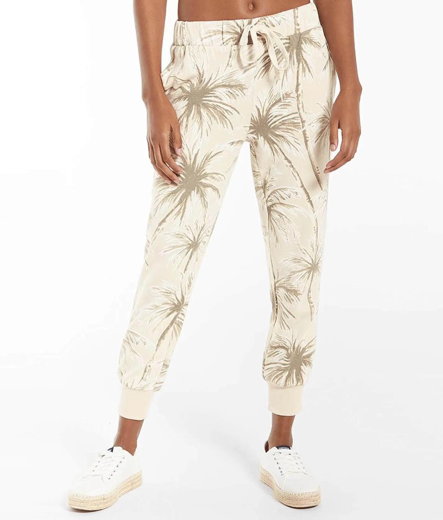 Bottoms | Z Supply Coconut Palm Jogger Sweatpant Grey