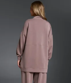 Tops|Activewear | Buckle Black Cocoon Cardigan Deep Taupe